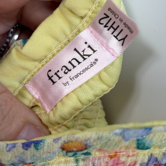 Francesca’s Multicolor Floral Smocked Long Sleeve Dress – Youth 12 - Picture 5 of 5